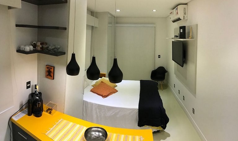 Apto Studio 501 mobiliado com linda vista