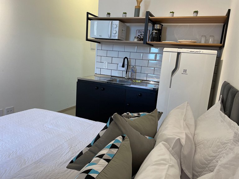 Studio Aconchegante e Funcional para Long Stay
